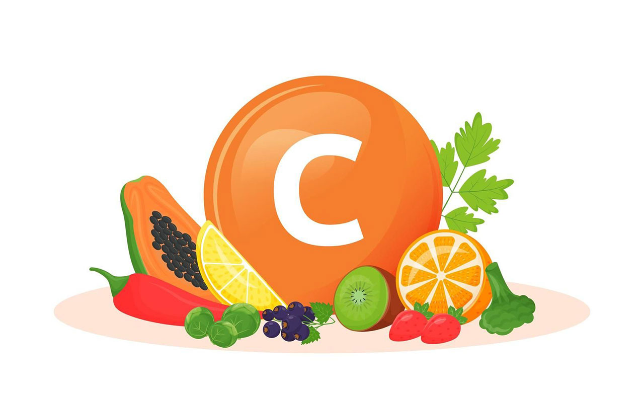 ویتامین c در انواع موادغذایی
